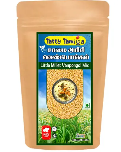 சாமை அரிசி வெண் பொங்கல்-𝐒𝐀𝐌𝐀𝐈  𝐕𝐄𝐍𝐏𝐎𝐍𝐆𝐀𝐋(250gm)